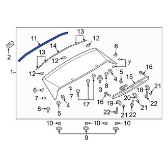 Mazda OE - Spoiler Seal