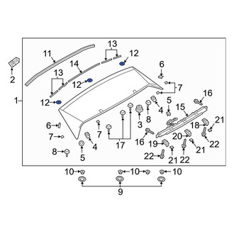 Mazda OE - Inner Spoiler Seal
