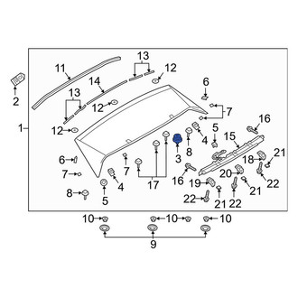 Mazda OE - Spoiler Clip