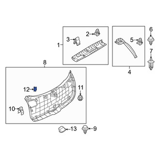 Mazda OE - Liftgate Trim Cap