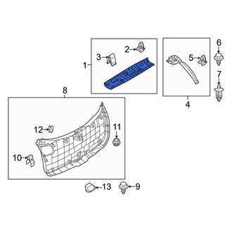 Mazda OE - Rear Upper Liftgate Trim