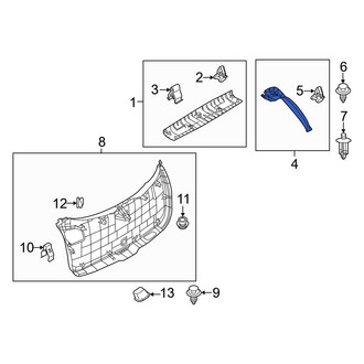 Mazda OE - Rear Left Liftgate Trim