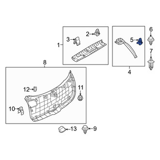 Mazda OE - Liftgate Trim Panel Clip