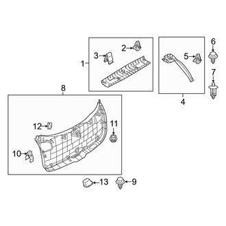 Mazda OE - Lift Gate - Interior Trim (Base / Preferred / Premium Hatchback)
