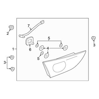 Mazda OE - Rear Lamps - Backup Lamps (Japan Built), (Sedan)