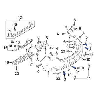 Mazda OE - Inner Bumper Cover Screw