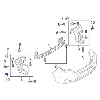 Mazda OE - Bumper Splash Shield Grommet