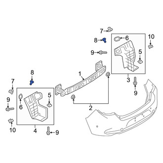 Mazda OE - Quarter Panel Splash Shield Nut