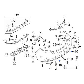 Mazda OE - Rear Left Tow Eye Cap