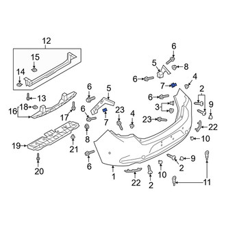 Mazda OE - Bumper Splash Shield Grommet