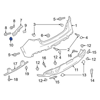 Mazda OE - Bumper Cover Nut