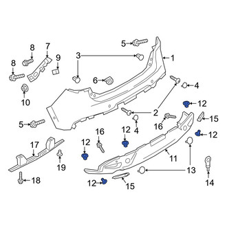 Mazda OE - Bumper Cover Retainer