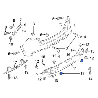 Mazda OE - Rear Left Tow Eye Cap