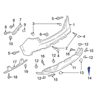 Mazda OE - Rear Rearward Tow Hook