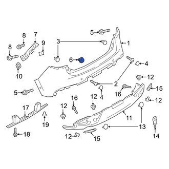 Mazda OE - Rear Bumper Cover Bracket