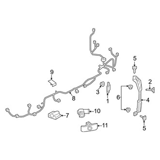 Mazda OE - Rear Bumper - Electrical Components (Base / Preferred / Premium Hatchback)