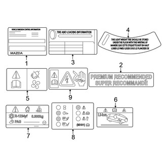 Mazda OE - Information Labels - Labels