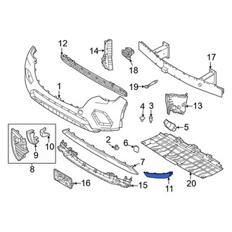 Mazda OE - Front Left Bumper Trim