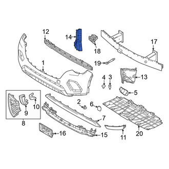 Mazda OE - Front Upper Radiator Support Air Deflector