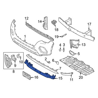 Mazda OE - Front Bumper Cover Reinforcement