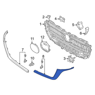 Mazda OE - Front Left Lower Grille Molding