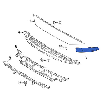 Mazda OE - Front Left Upper Grille Molding