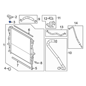 Mazda OE - Upper Radiator Insulator