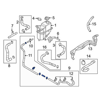 Mazda OE - Rear Engine Coolant Overflow Hose