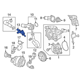 Mazda OE - Engine Coolant Pipe