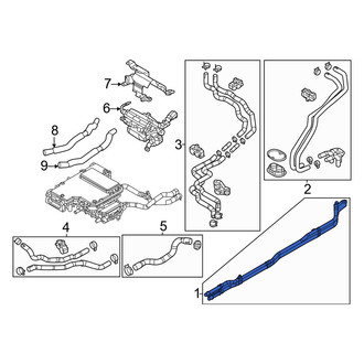 Mazda OE - Front Drive Motor Inverter Coolant Line