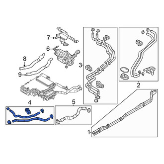Mazda OE - Front Drive Motor Inverter Coolant Line