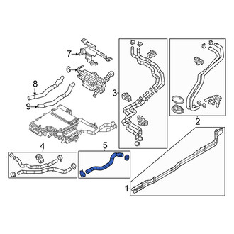 Mazda OE - Drive Motor Inverter Radiator Hose