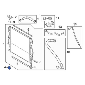 Mazda OE - Lower Radiator Insulator