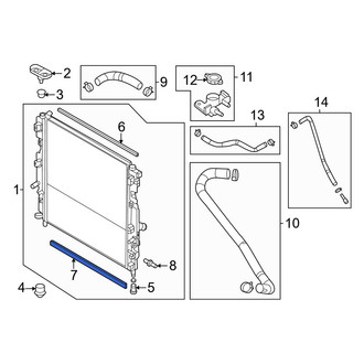 Mazda OE - Lower Radiator Air Seal