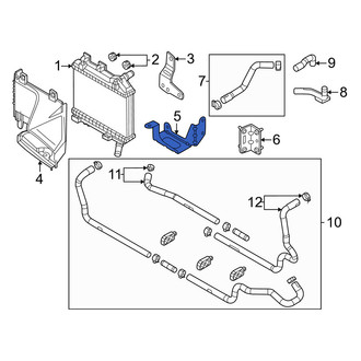 Mazda OE - Lower Radiator Mount Bracket