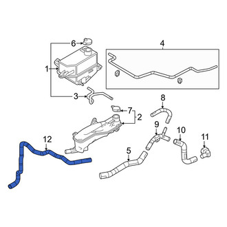 Mazda OE - Engine Coolant Overflow Hose