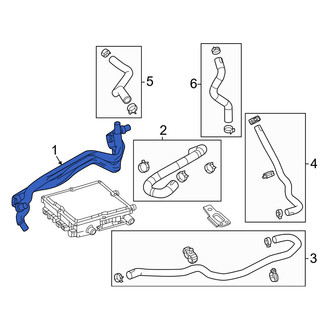 Mazda OE - Drive Motor Inverter Coolant Line