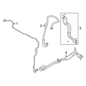 Mazda OE - Air Conditioner & Heater - Rear A/C Lines (Turbo / Turbo S)