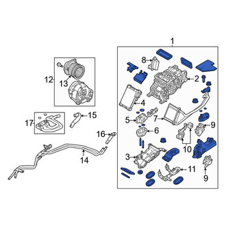 Mazda OE - Rear HVAC Unit Case Assembly