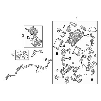 Mazda OE - Air Conditioner & Heater - Rear Evaporator