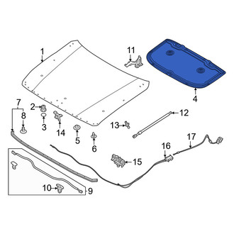 Mazda OE - Front Hood Insulation Pad