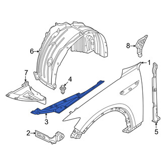 Mazda OE - Front Left Fender Filler Panel
