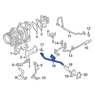 Mazda OE - Turbocharger Oil Line