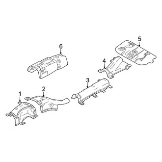 Mazda OE - Exhaust System - Heat Shields (2.5L)