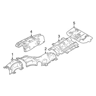Mazda OE - Exhaust System - Heat Shields (3.3L)