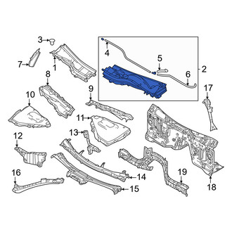 Mazda OE - Front Left Cowl Cover