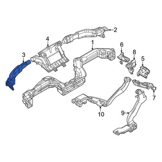 Mazda OE - Front Left Upper Inner Instrument Panel Air Duct