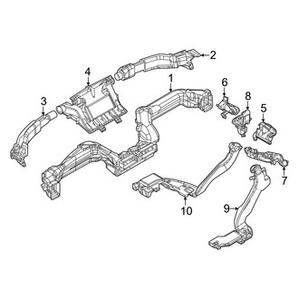 Mazda OE - Instrument Panel - Ducts (Front)