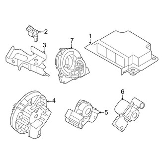Mazda OE - Restraint Systems - Air Bag Components (Modules & Sensors)