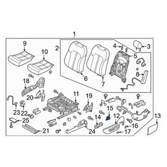 Mazda OE - Front Left Seat Lumbar Switch